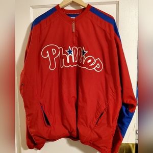 Men's XL Red Authentic Majestic Philadelphia Phillies Jacket